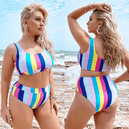 Plus Size Split Bikini