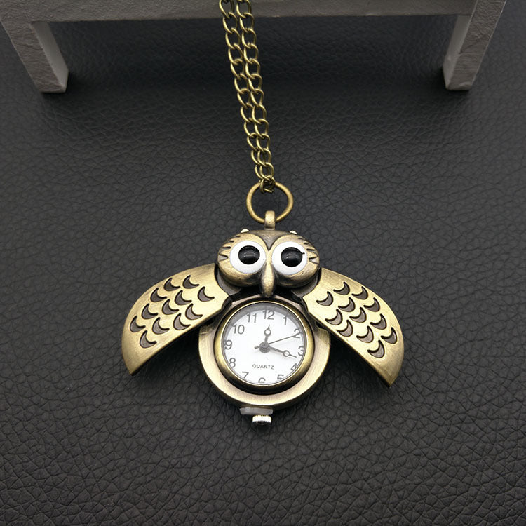 Cute Owl Pocket Watch - Two Color Options