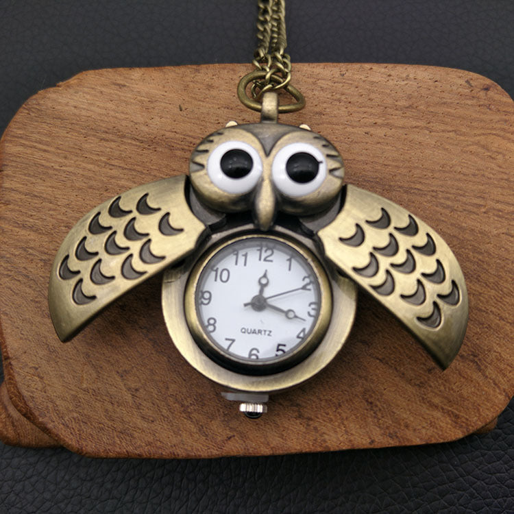 Cute Owl Pocket Watch - Two Color Options