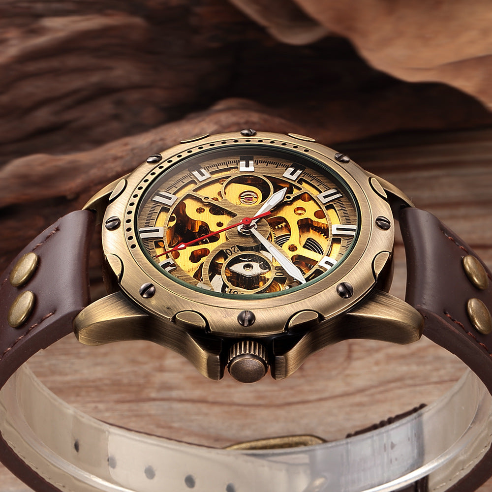 Men's Steampunk Mechanical Watch