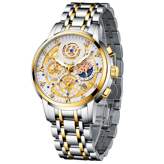 Men's Quartz Chronograph Watch - Get a Luxurious Look for Less!