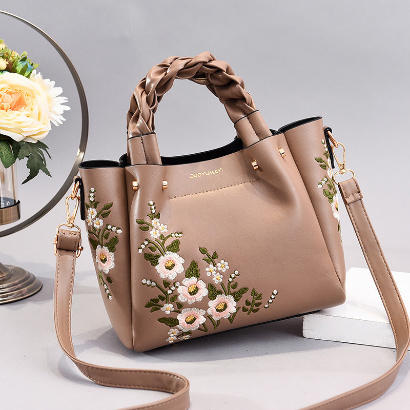 Pretty Flower Shoulder Bag - Phenomenal Floral Pattern!