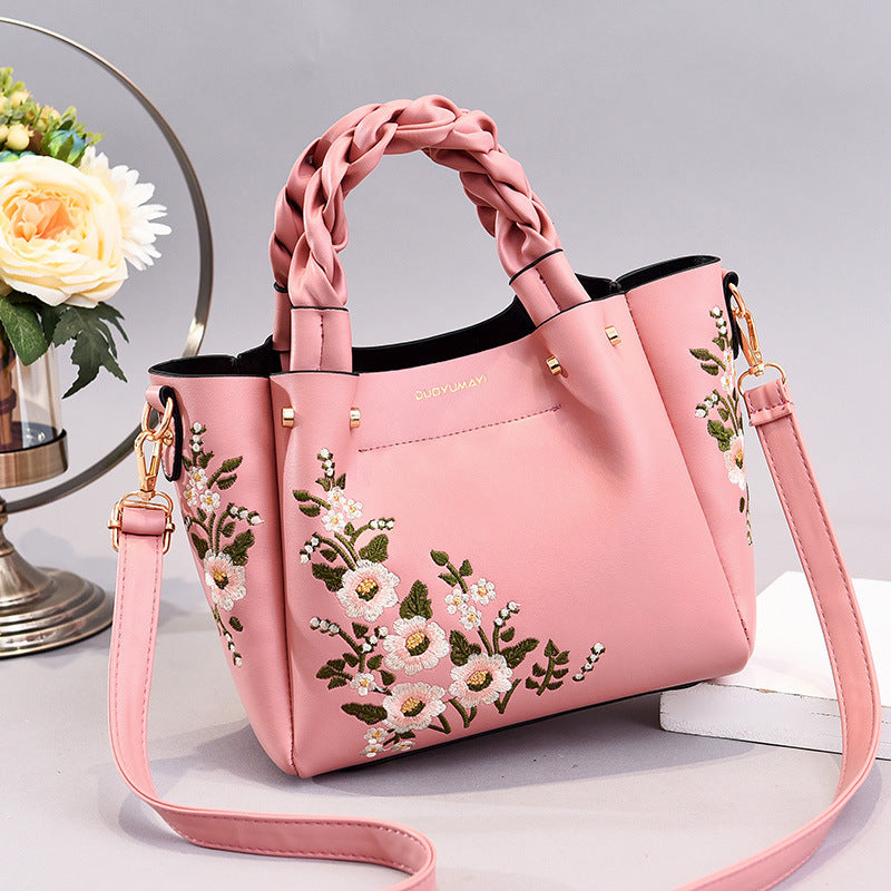 Pretty Flower Shoulder Bag - Phenomenal Floral Pattern!