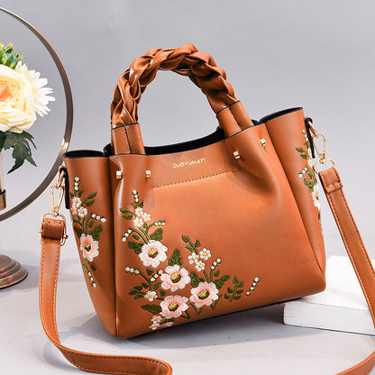 Pretty Flower Shoulder Bag - Phenomenal Floral Pattern!