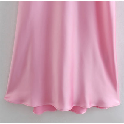 Sleveless Elegant Pink Dress