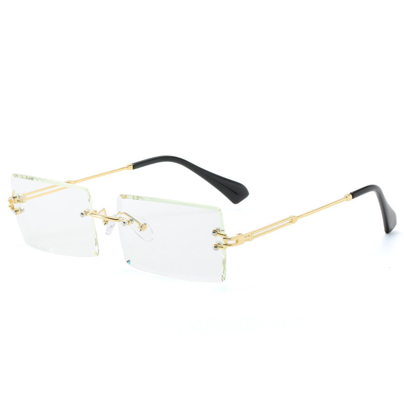 Rimless Rectangle Sunglasses