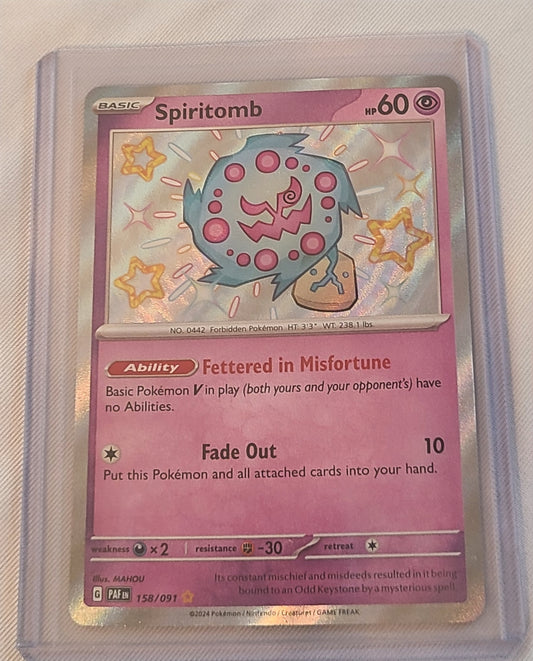 Spiritomb #158 - Rare Shiny from Paldean Fates set.