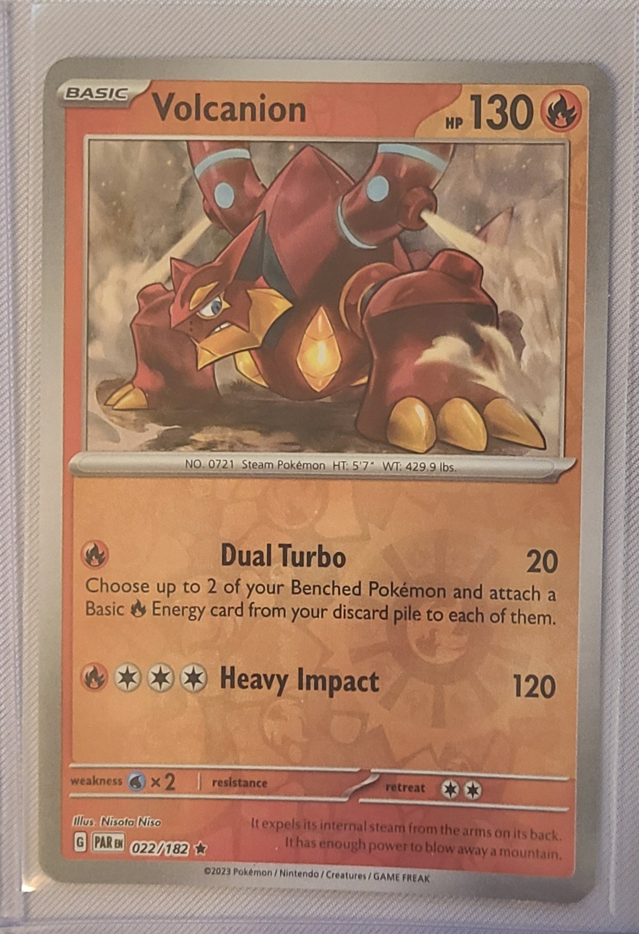 Volcanion #22 Reverse Holo