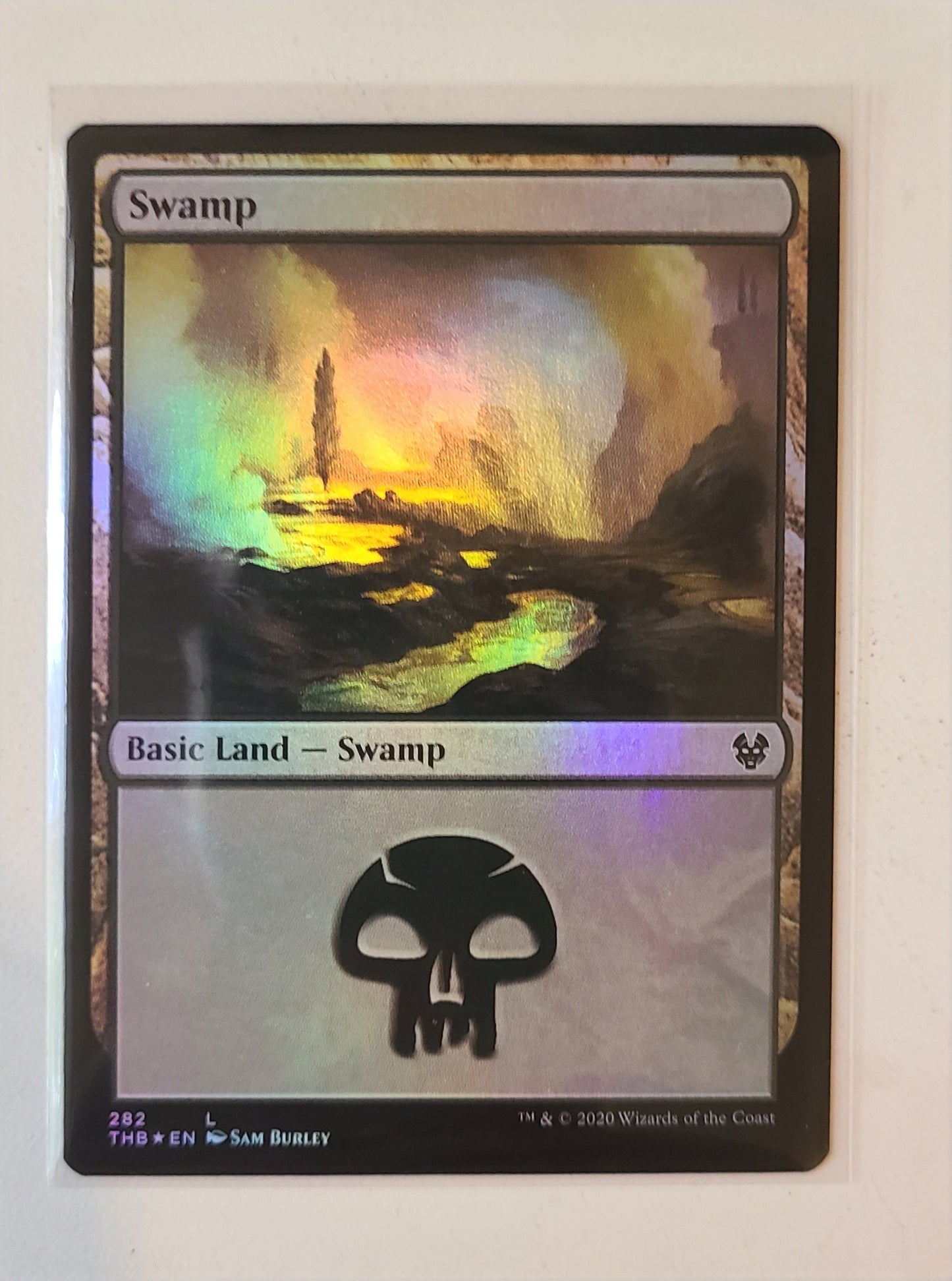 Swamp #282 Foil- Magic Theros Beyond Death