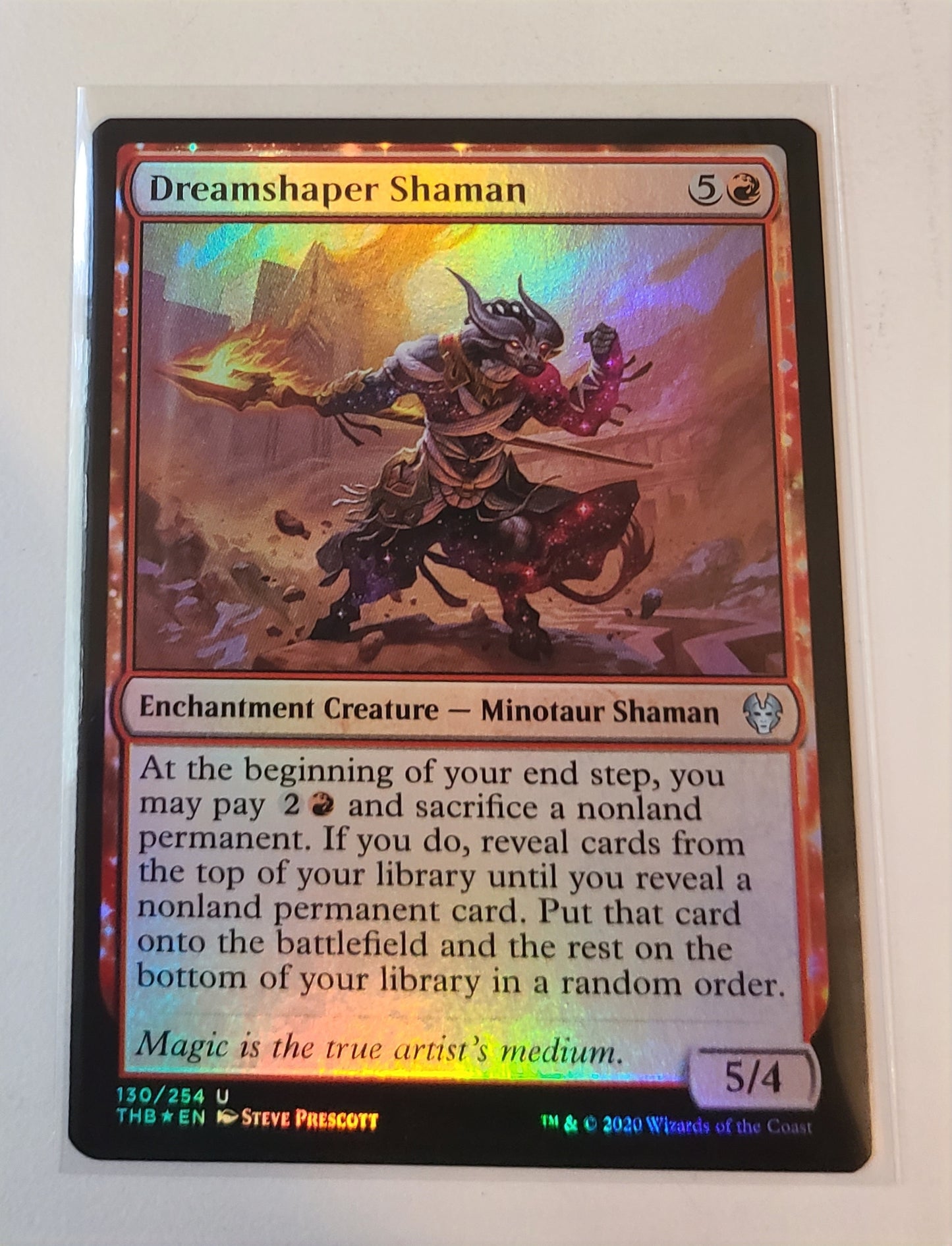 Dreamshaper Shaman #130 Foil- Magic Theros Beyond Death