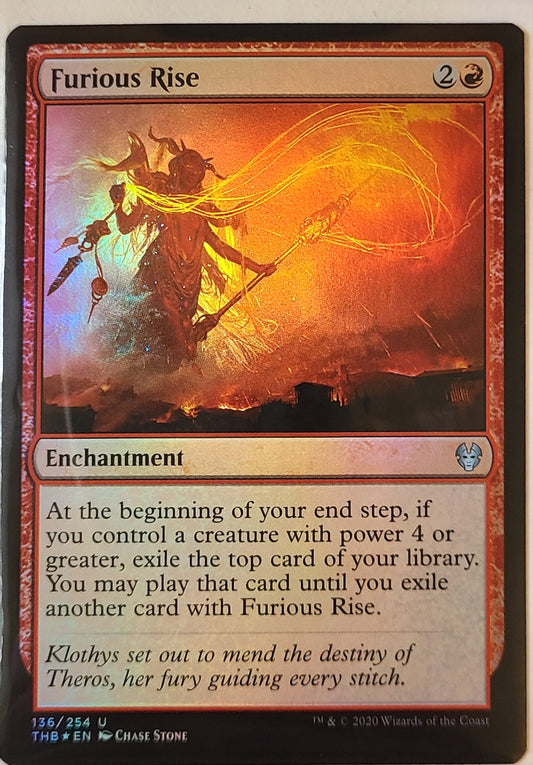 Furious Rise #136- Foil - Magic Theros Beyond Death