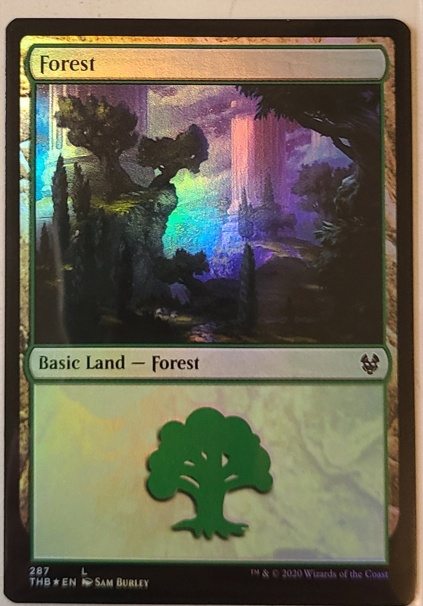 Forest #287 - Foil - Magic Theros Beyond Death