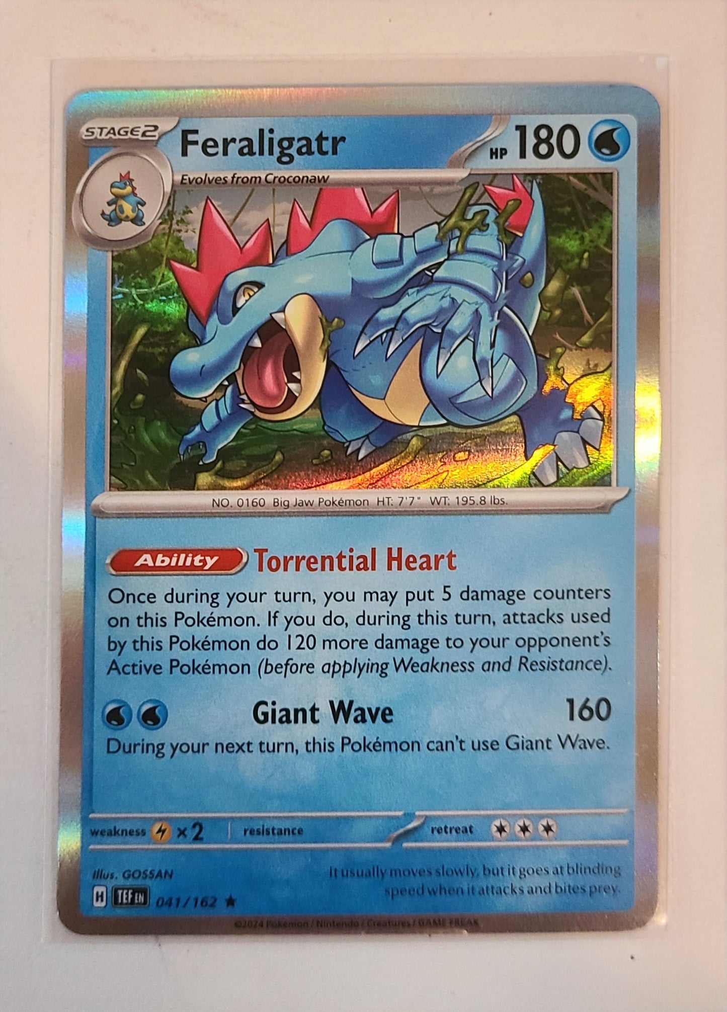 Feraligatr #41 Standard Holo- Temporal Forces