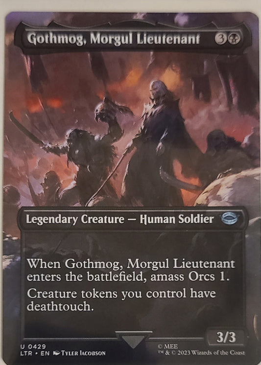 Gothmog Morgul Lieutenant #429 Borderless - Magic Lord of the Rings