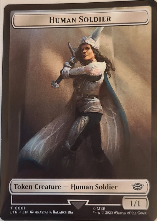 Human Soldier Token 0001 - Magic Lord of the Rings