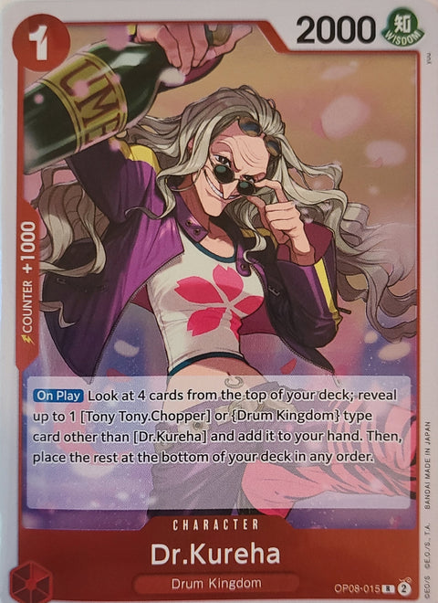 Dr. Kureha - OP08-015 - One Piece Two Legends - Rare Foil Goods to your Door Dr. Kureha - OP08-015 - One Piece Two Legends - Rare Foil Goods to your Door
