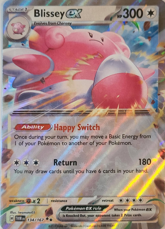 Blissey EX #134 - Shiny Double Rare - Twilight Masquerade