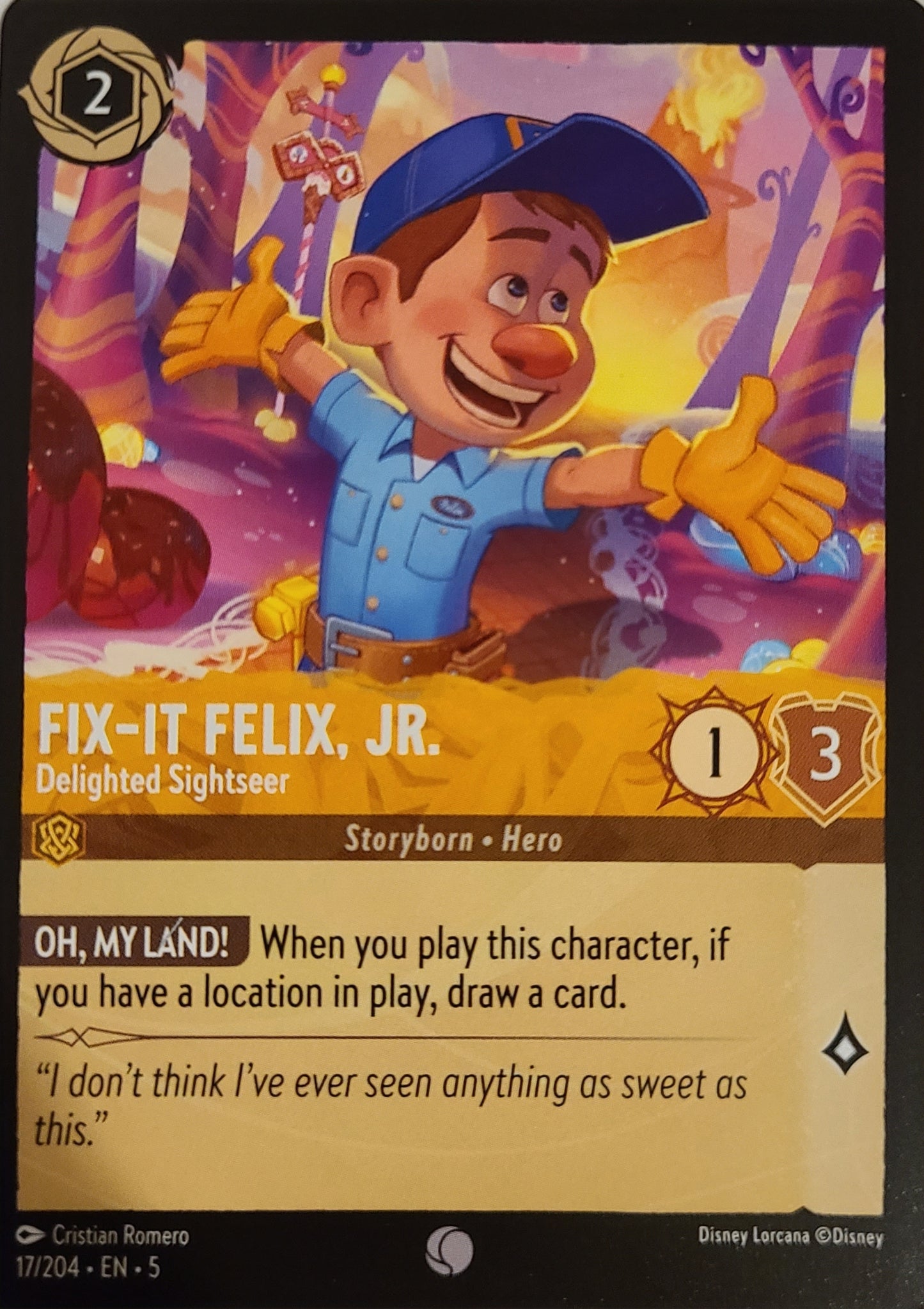 Fix-It Felix Jr. Delighted Sightseer #17 - Shimmering Skies