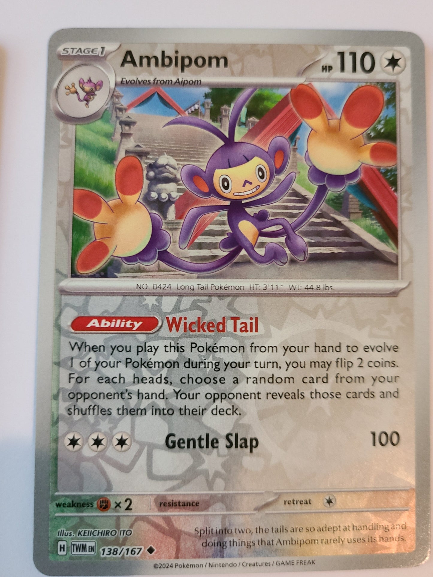 Ambipom #138 - Reverse Holo - Twilight Masquerade