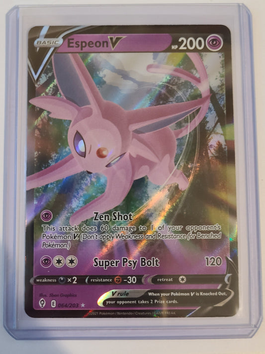 Espeon V #64 - Rare from Evolving Skies!