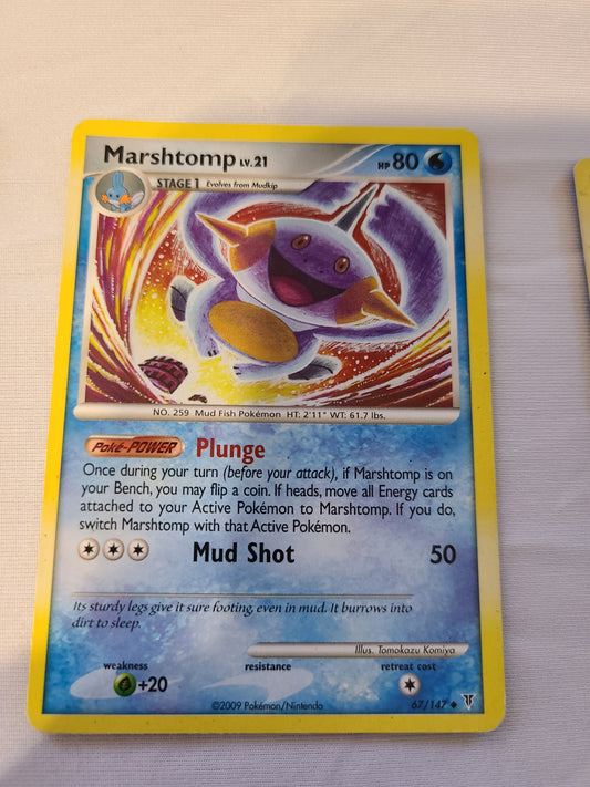 marshtomp pokemon card 10¢ Card - Marshtomp #67