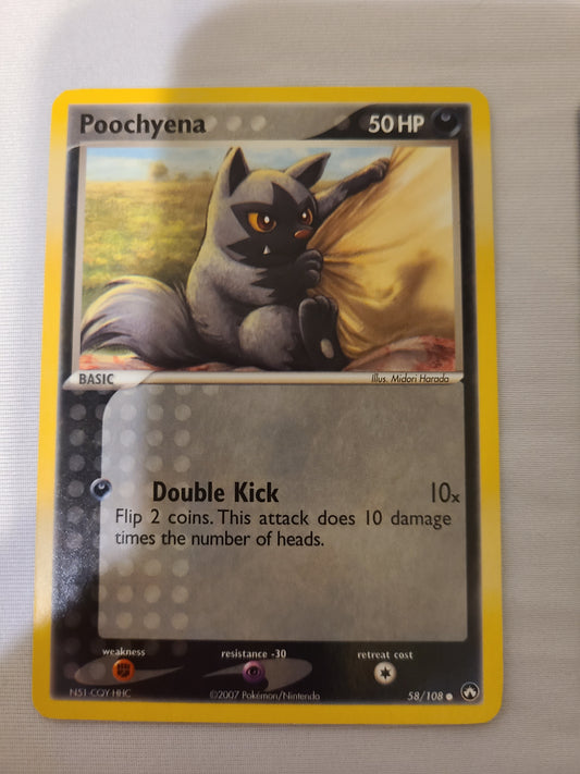 10¢ Card - Poochyena #58 - Power Keepers