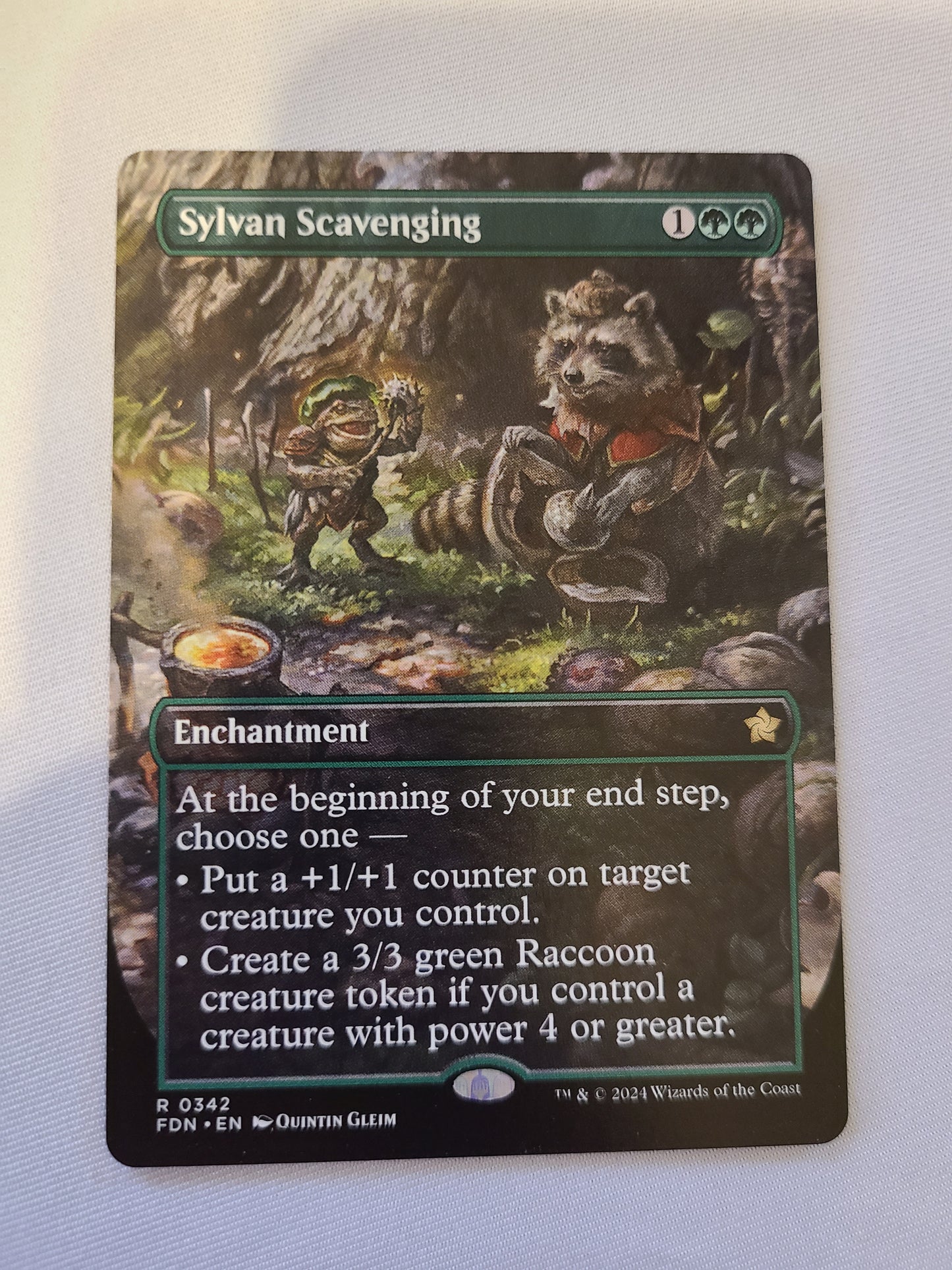 Sylvan Scavenging #342(Borderless)  - MTG Foundations