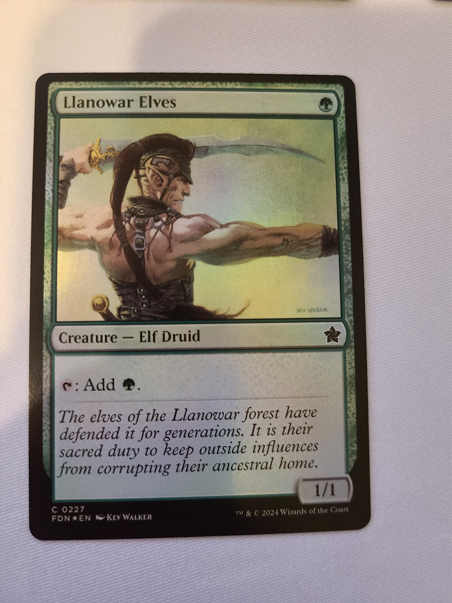 Llanowar Elves #227 Foil - MTG Foundations