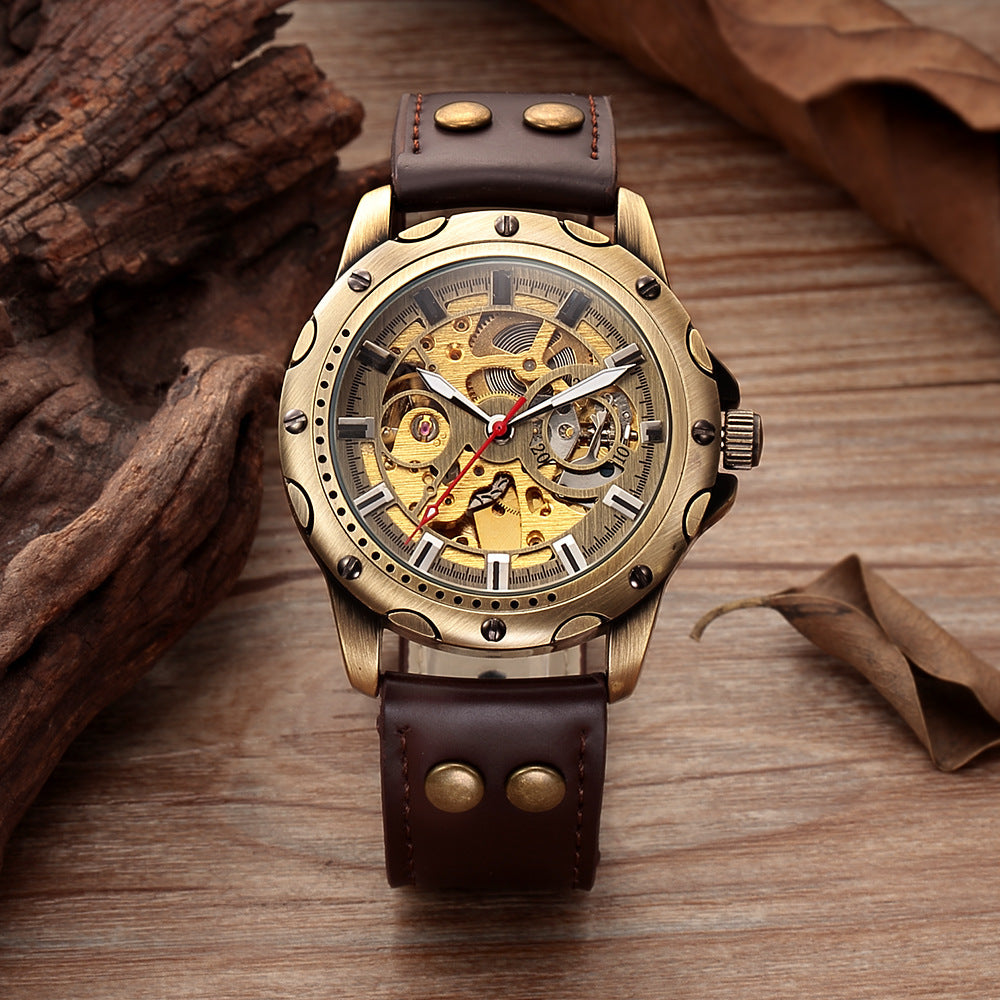 Men's Steampunk Mechanical Watch