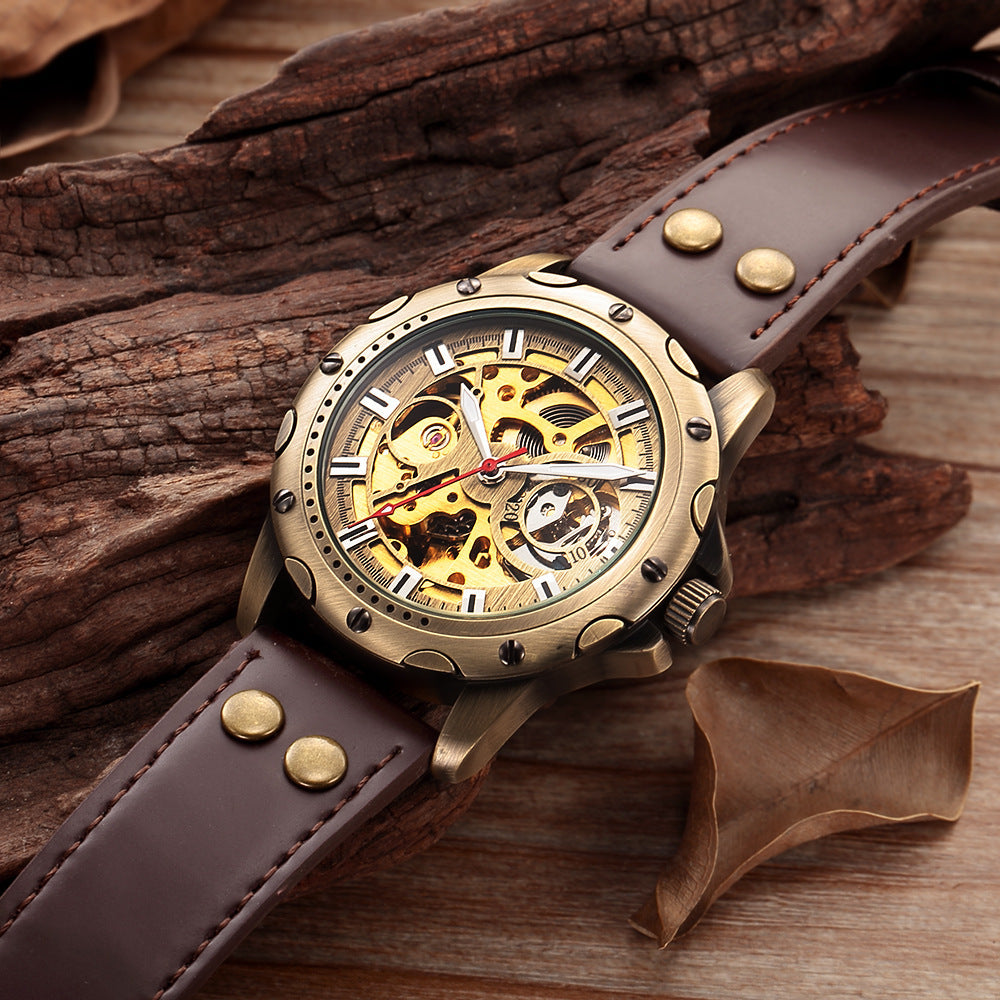 Men's Steampunk Mechanical Watch