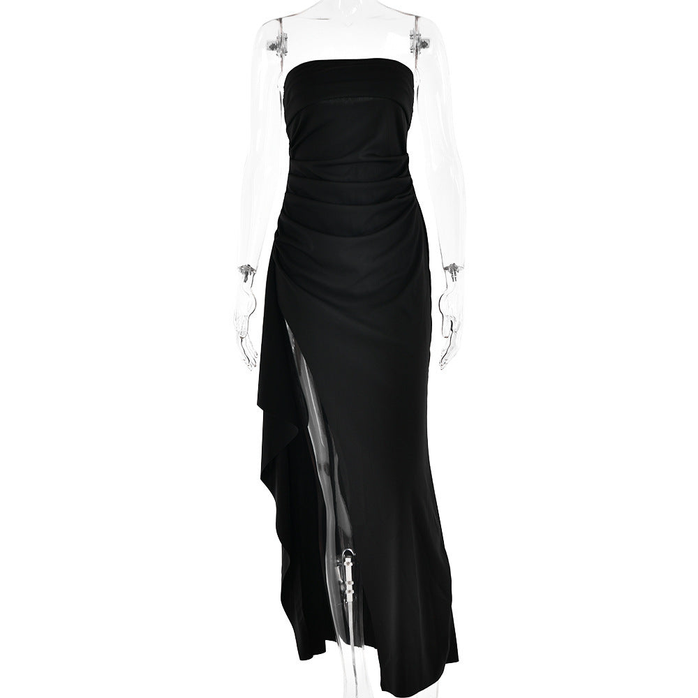 Elegant Strapless Split Long Dress - The Perfect Party or Event Dress!