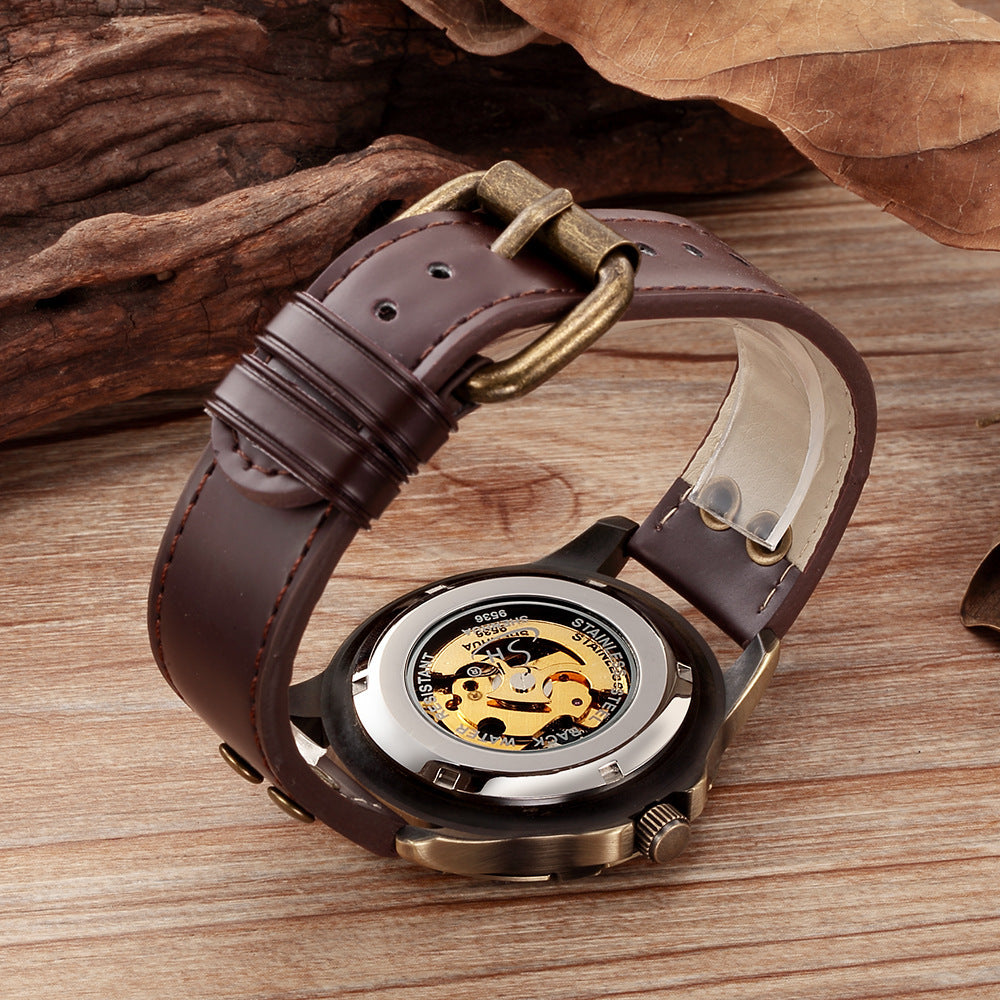 Men's Steampunk Mechanical Watch