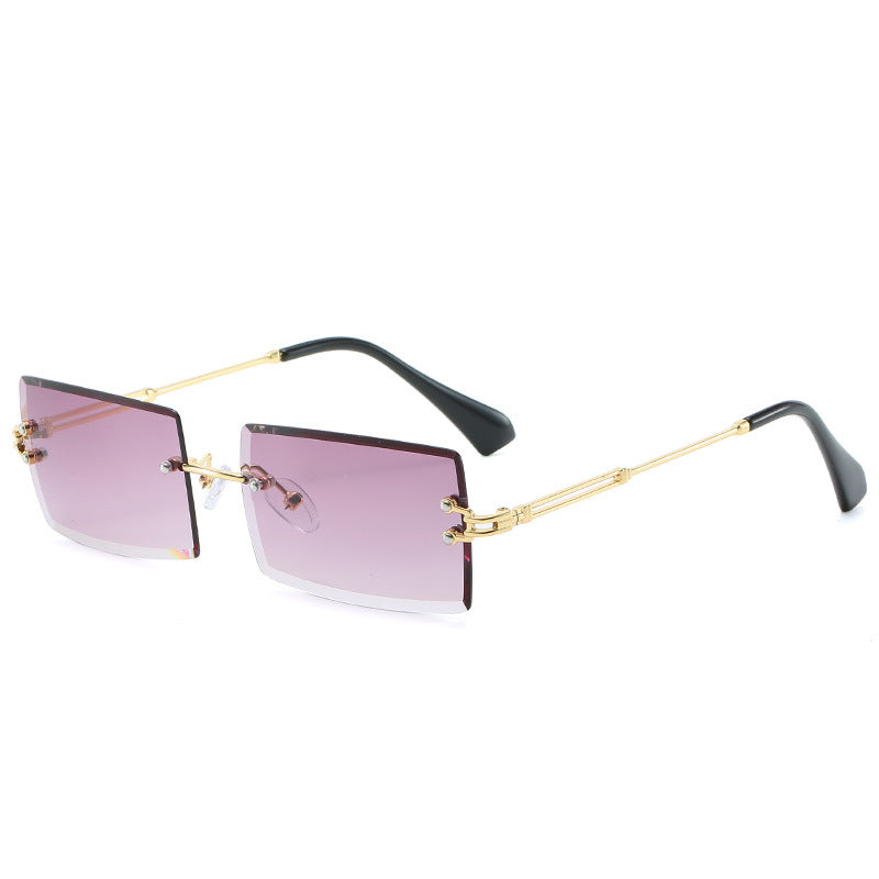 Rimless Rectangle Sunglasses