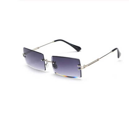 Rimless Rectangle Sunglasses