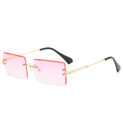 Rimless Rectangle Sunglasses