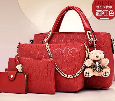 Korean Inspired Four Piece Handbag Set