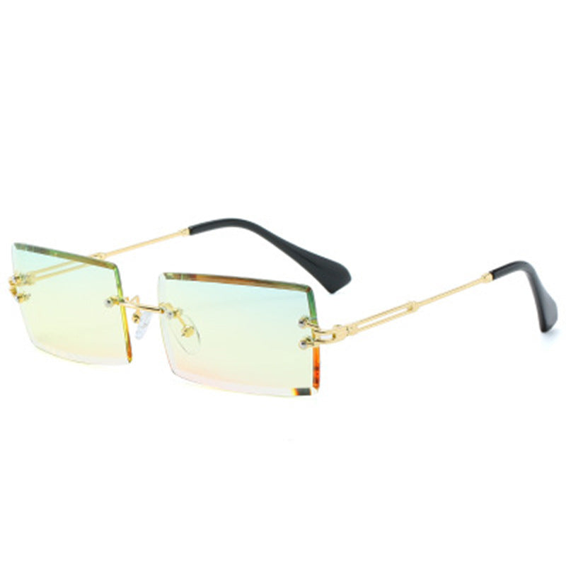 Rimless Rectangle Sunglasses