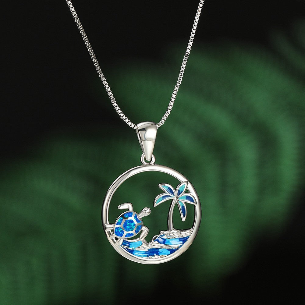 Tropical Turtle Necklace