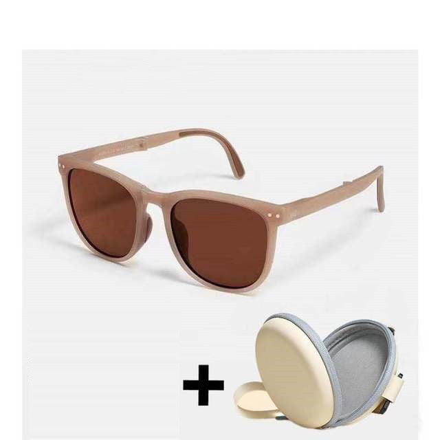 Trendy Folding Sunglasses - Convenient and Stylish!