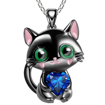 Cute Black Cat Necklace