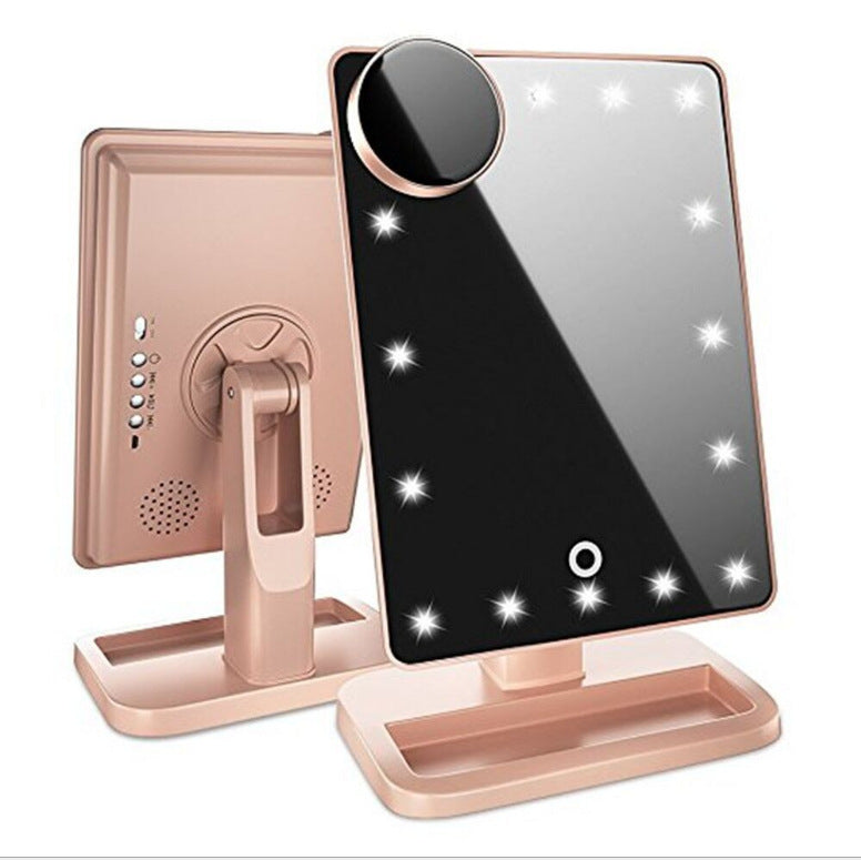 Magnifying Make Up Mirror with Built-In Bluetooth Speaker!