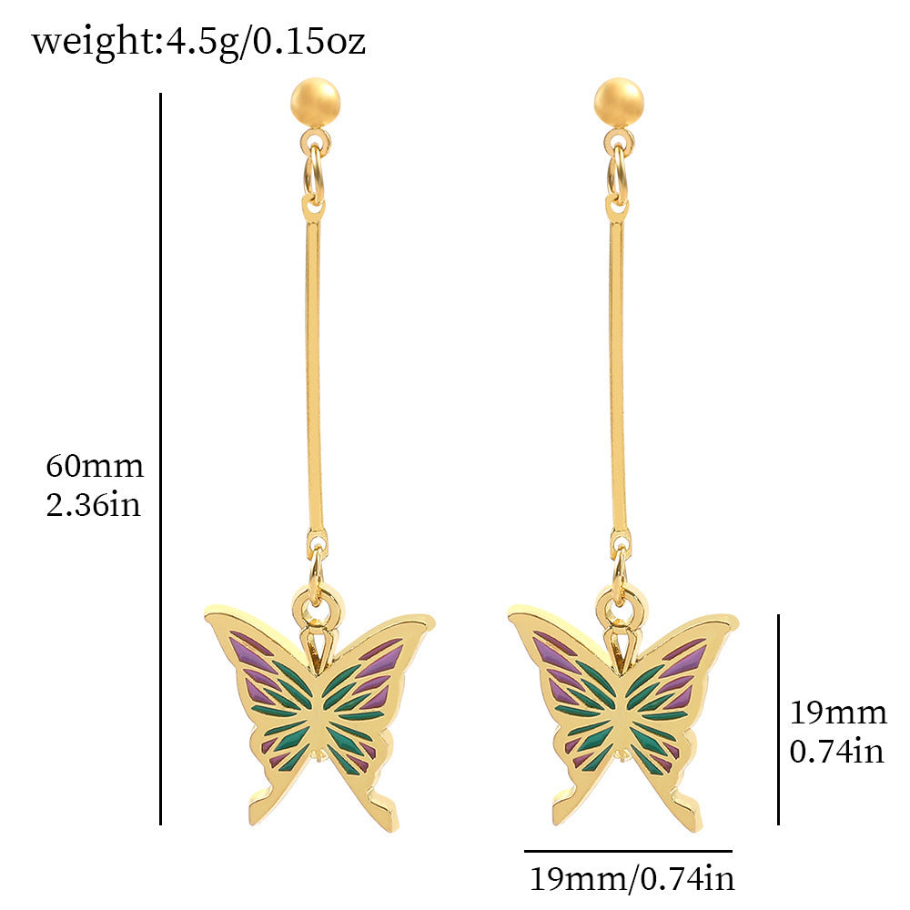 Butterfly Tassel Earrings