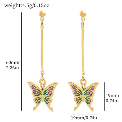 Butterfly Tassel Earrings