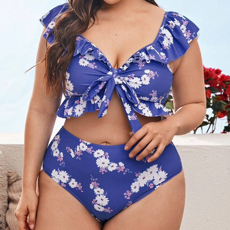 Plus Size Split Bikini