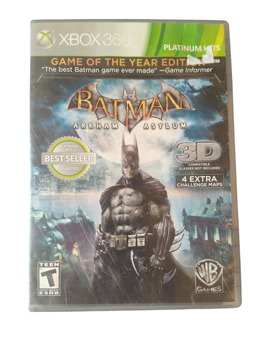 Batman Arkham Asylum - Game of the Year Edition - Xbox 360