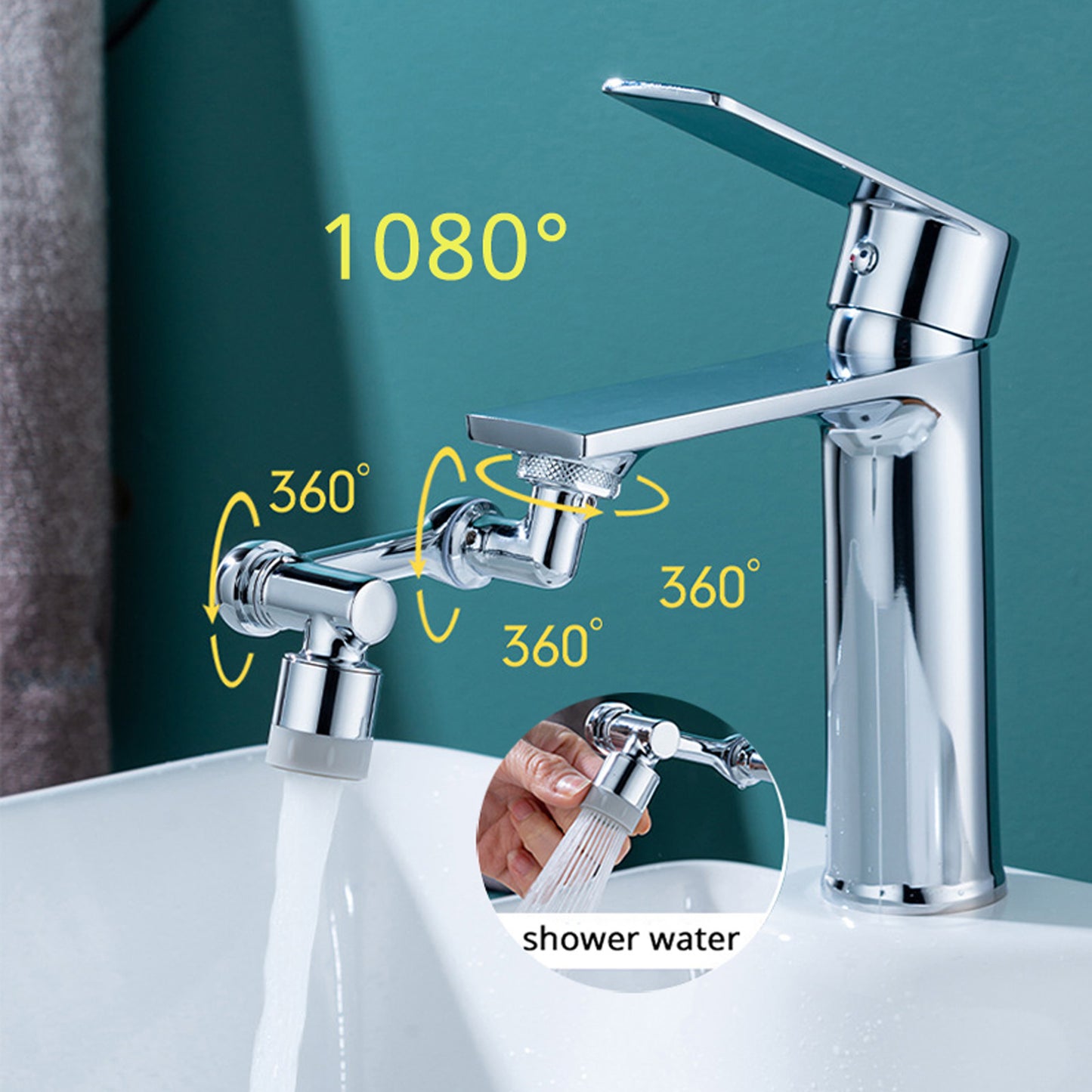 Multifunction Universal 1080 Swivel Faucet Extender