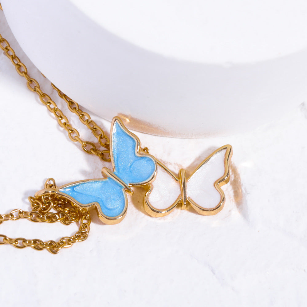 Simply Beautiful Butterfly Necklace. Ultra Affordable Statement Piece!