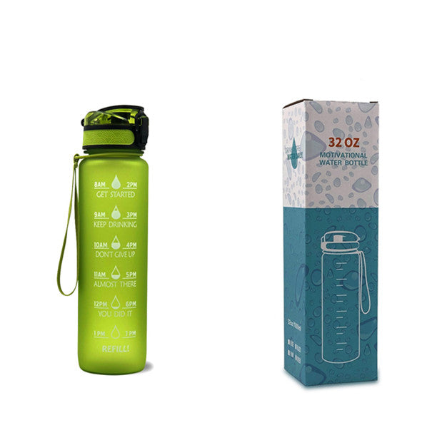 1L Motivational Water Bottle with Time Markers