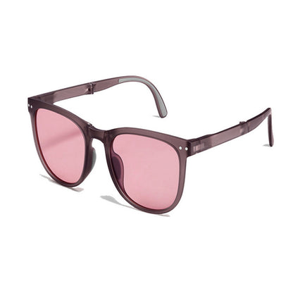 Trendy Folding Sunglasses - Convenient and Stylish!