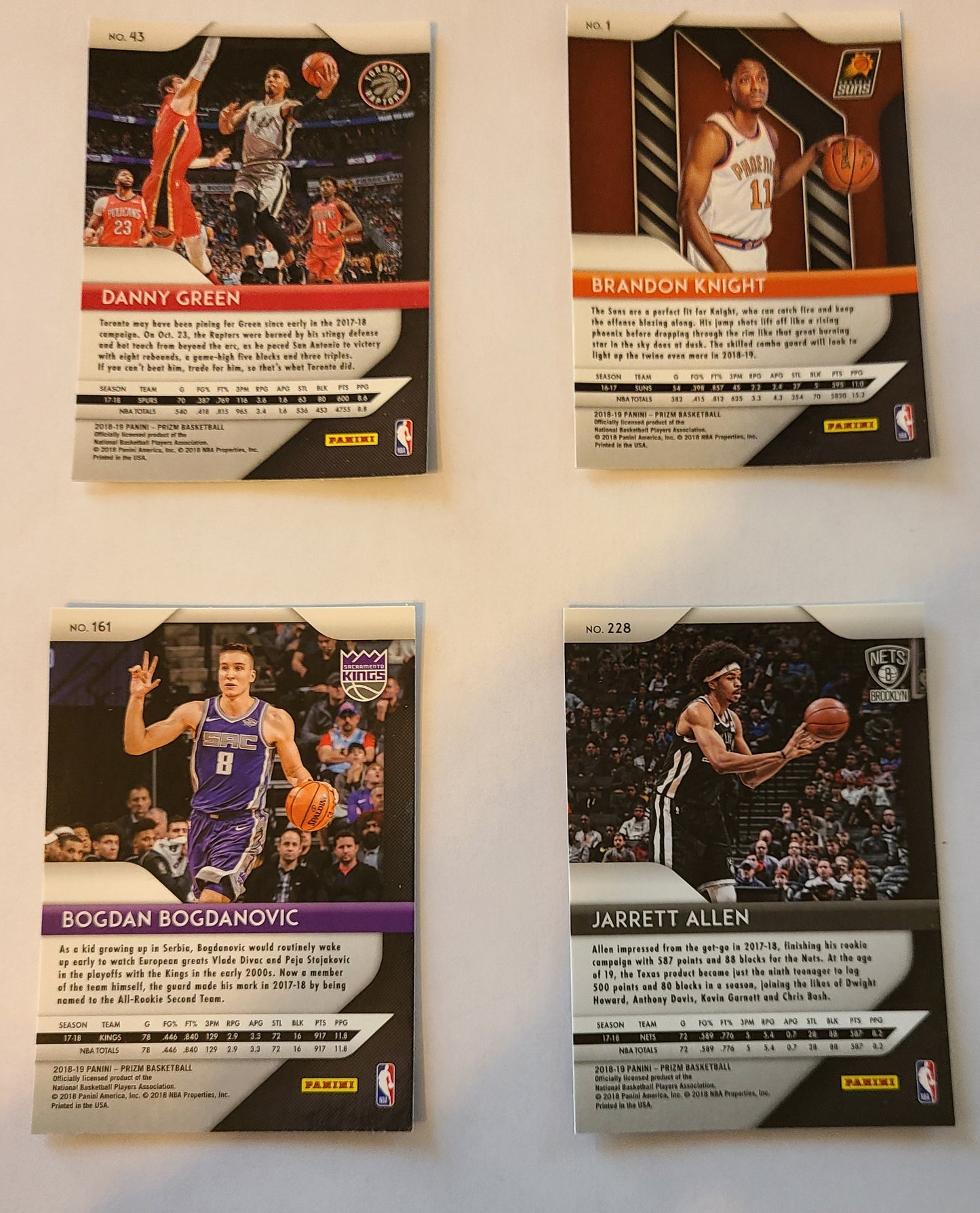 Panini Prizm Standard Four Card Bundle #3